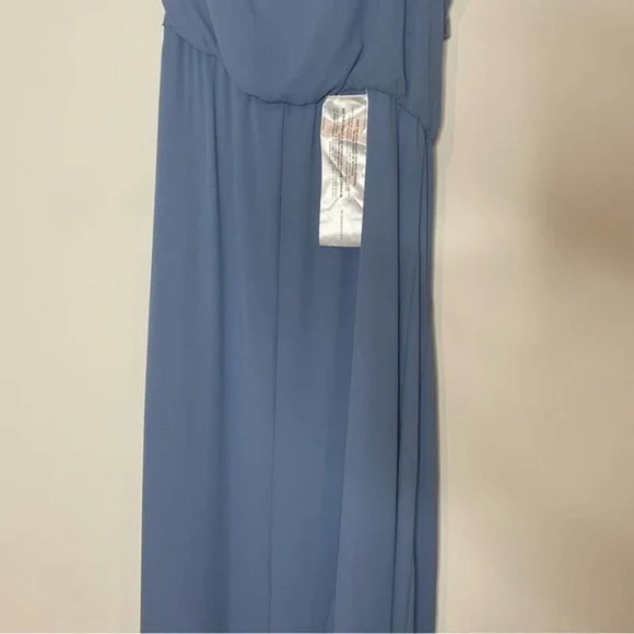 (78% OFF) NWT BCBG Maxazaria Joyce One Shoulder Ruffle Maxi Blue Dress M - Picture 7 of 7